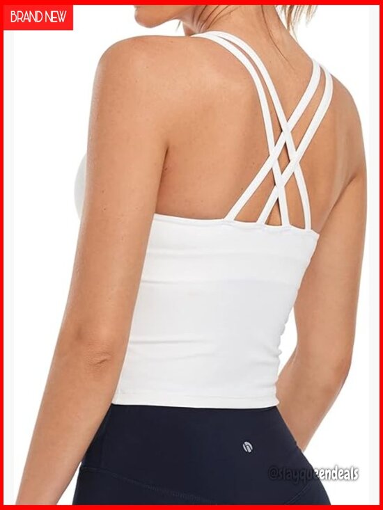 Other - Wirefree Sports Bra with Removable Pads, Medium Impact, Longline Crop Top